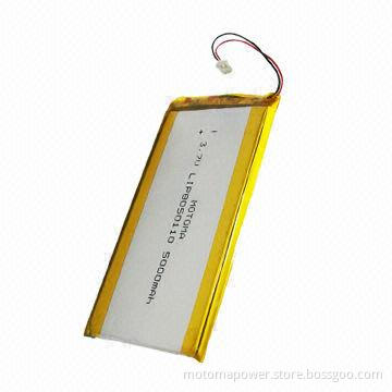3.7V Li-ion Polymer Battery for Digital Products, with 5000mAh Capacity